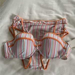 Roller Rabbit swim suit. Top XL bottom L NWT